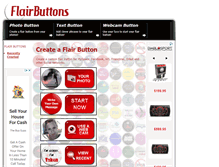 Tablet Screenshot of flairbuttons.com